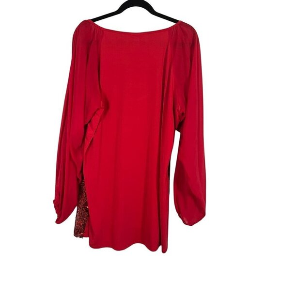 Badgley Mischka Top Women 1X Red Round Neck Pullover Sequin Sparkly Tomato
Girl - Picture 11 of 16